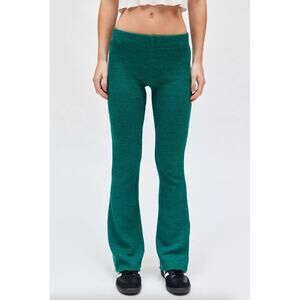 2/$30 Urban Outfitters Farrah Knit Kick Flare Pant Green Size L